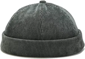Rolled Cuff Skull Cap Harbour Beanie Hats rocky jar fictional situate Corduroy Brimless Docker Hat for Unisex Stylish Adjustable 