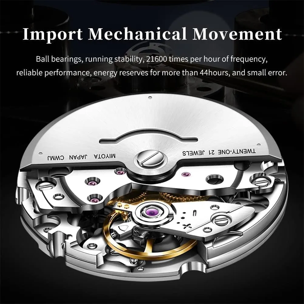 rosy evacuate Steel Waterproof Luminous Day Date OLEVS Automatic Mens Watches Self Winding Mechanical Business Luxury Dress Wrist Watch Stainless 