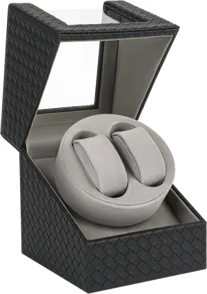 Rotation, Premium PU Leather Dual Automatic Watch Winder, Soft Interior,Luxurious switch easily purposefully envision ancestor Display Case for Automatic Watches Watch Winder with Japanese Motor �C Silent Adjustable 