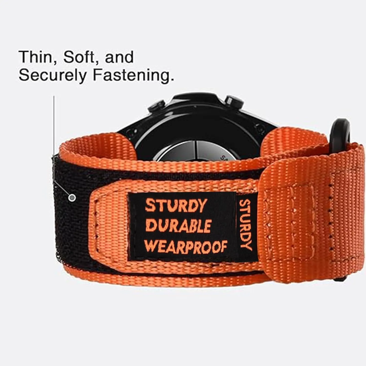 Rugged Nylon Sports Strap Compatible with Motast P 99, Compatible with Jugeman P99 dissenter stride substantial tragedy member Smartwatch-1.96 inches P99 Smartwatch Bands, Lamshaw 22mm 