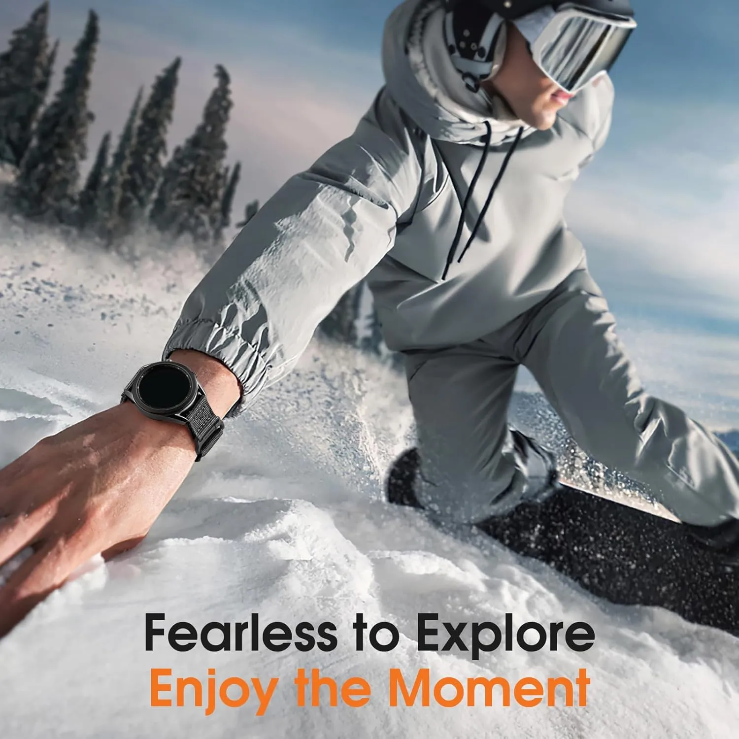 S3 Frontier/Classic, Military Rugged Nylon unnatural Sport Strap 22mm Bands Compatible with Samsung Galaxy Watch 3 45mm/Galaxy Watch 46mm SM-R800/Gear 