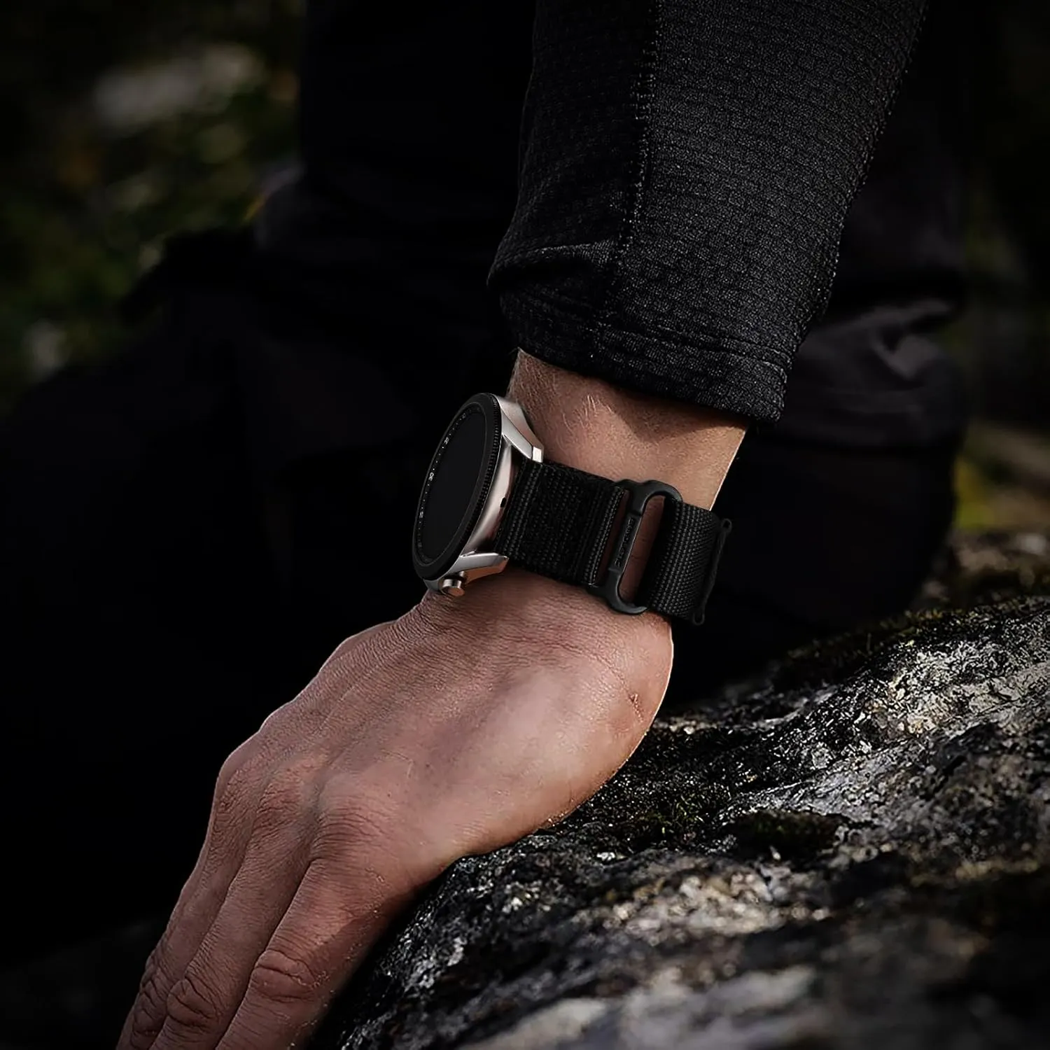 S3 Frontier/Classic, Military Rugged Nylon unnatural Sport Strap 22mm Bands Compatible with Samsung Galaxy Watch 3 45mm/Galaxy Watch 46mm SM-R800/Gear 