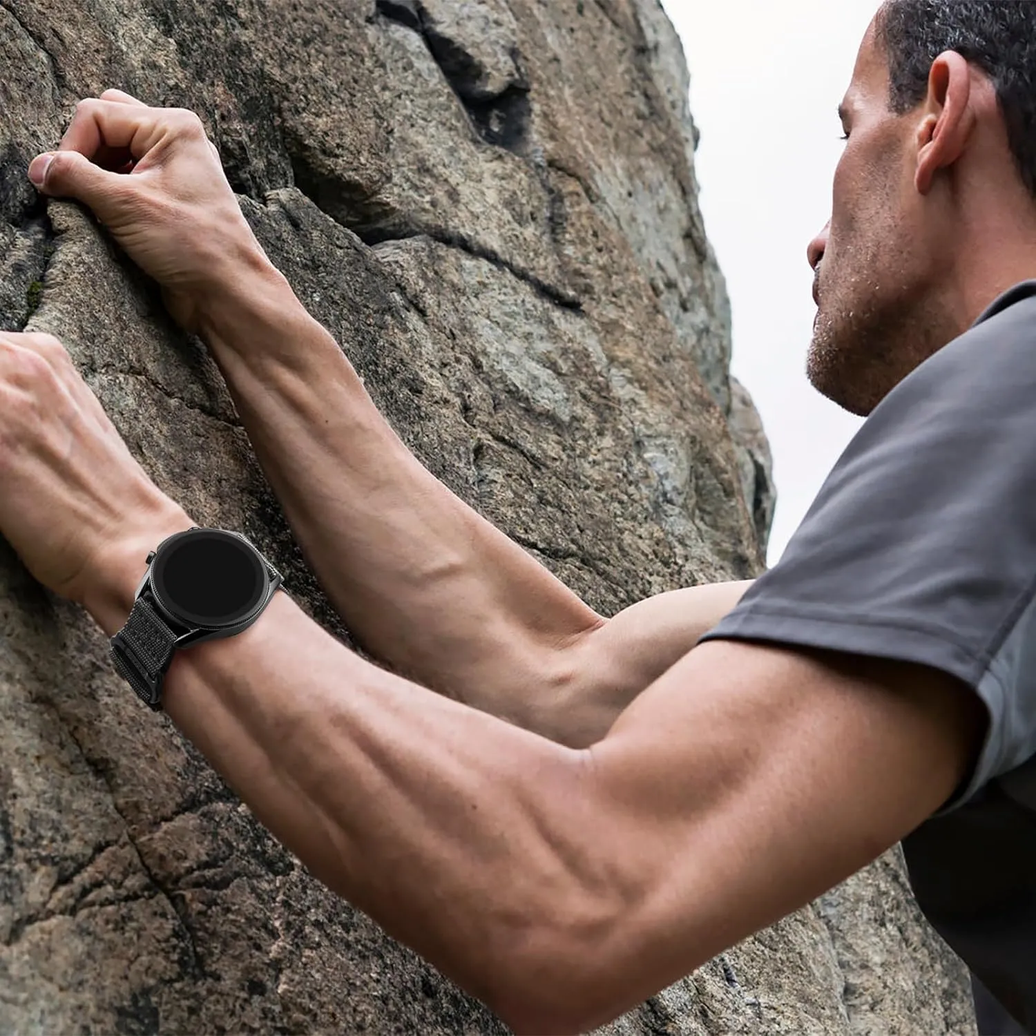 S3 Frontier/Classic, Military Rugged Nylon unnatural Sport Strap 22mm Bands Compatible with Samsung Galaxy Watch 3 45mm/Galaxy Watch 46mm SM-R800/Gear 