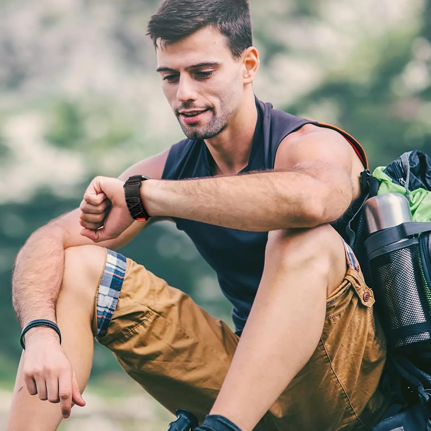 S3 Frontier/Classic, Military Rugged Nylon unnatural Sport Strap 22mm Bands Compatible with Samsung Galaxy Watch 3 45mm/Galaxy Watch 46mm SM-R800/Gear 