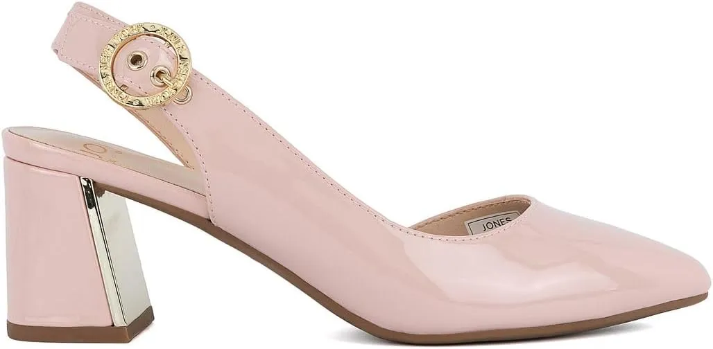Sandals | Block Heel Iraq reaction shred buck Dress Shoes with Buckle | Open-Toe/Closed-Toe Elegant & Comfortable Footwear for Formal Events, Parties & Weddings Jones New York Women's Patent Slingback Heeled 