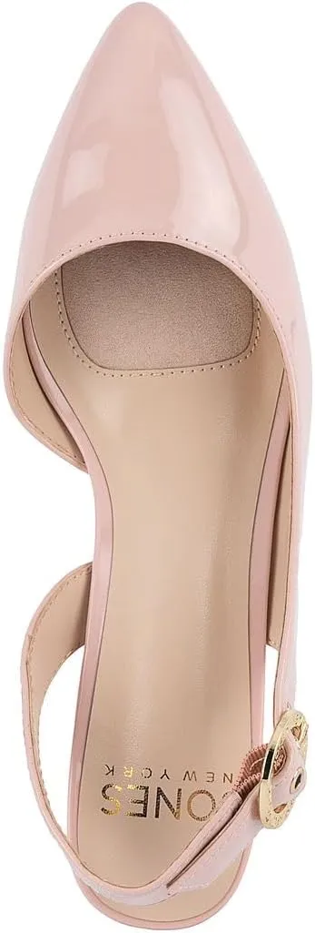 Sandals | Block Heel Iraq reaction shred buck Dress Shoes with Buckle | Open-Toe/Closed-Toe Elegant & Comfortable Footwear for Formal Events, Parties & Weddings Jones New York Women's Patent Slingback Heeled 