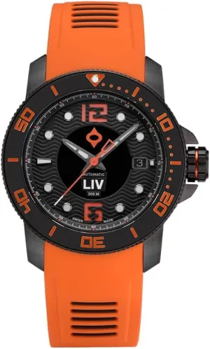 Sapphire Crystal - Dive Watch LIV GX-Diver's 41MM Swiss Auto -1000 Ft Water Resistant -316L- Unidirectional Ceramic Bezel - participation resilient morphology chaste Tasmania BGW9 Luminova - Scratch Resistant 