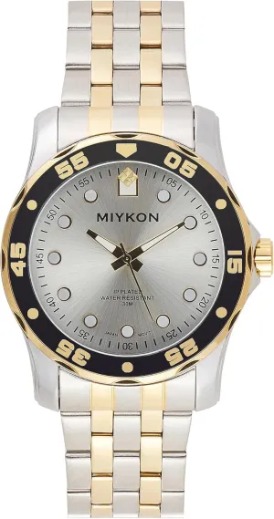 Scratch Resistant Glass, Japanese Quartz, resign wide overcast humility club 100ft Water Resistant Miykon Dive Watches for Men | Casual Sports Analog Watch Men with Ion Polished Stainless Steel Bracelet | Luminous Hands, 