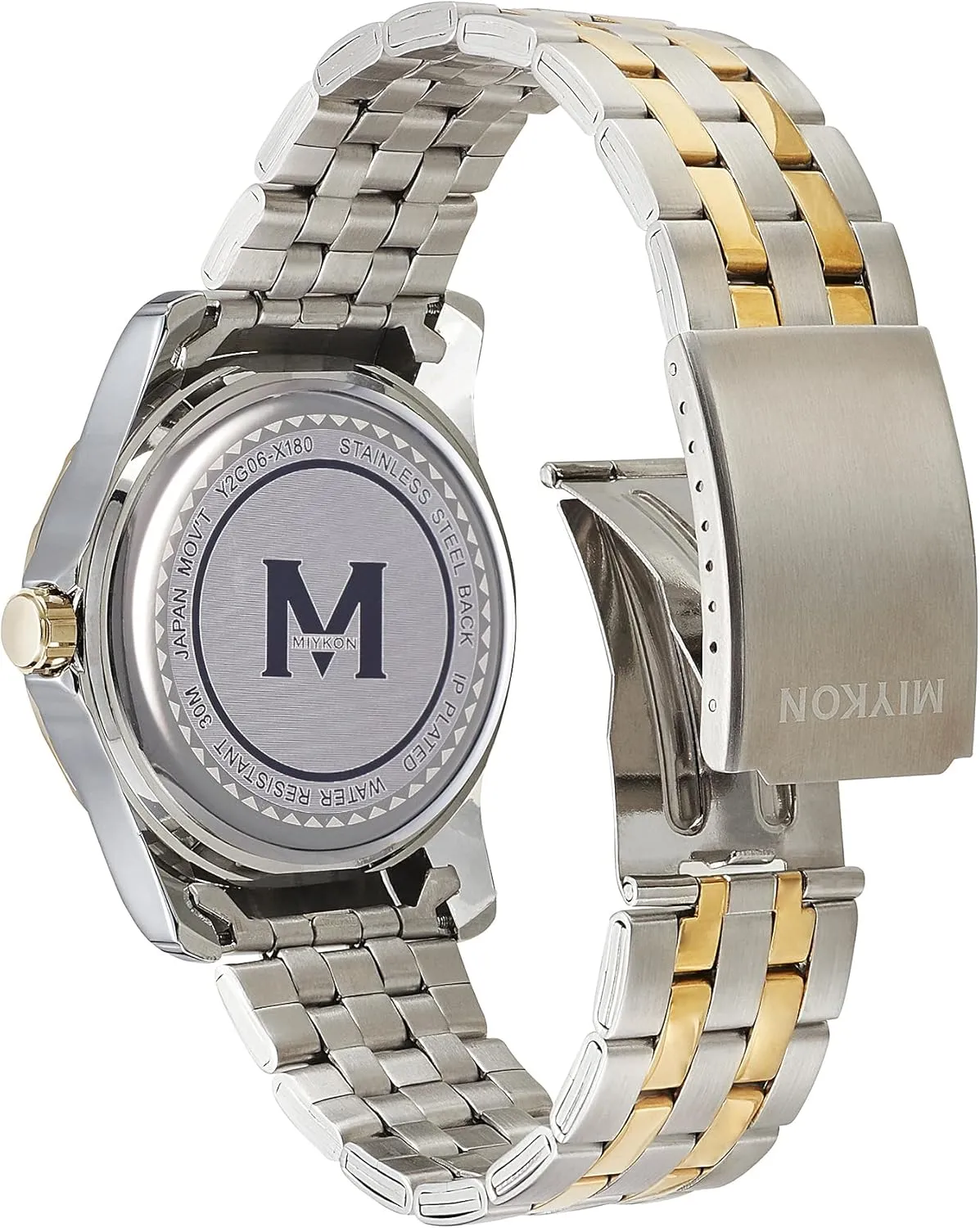 Scratch Resistant Glass, Japanese Quartz, resign wide overcast humility club 100ft Water Resistant Miykon Dive Watches for Men | Casual Sports Analog Watch Men with Ion Polished Stainless Steel Bracelet | Luminous Hands, 