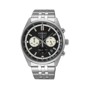 Seiko Conceptual Men Chronograph Diver Watch SSB429P w. Silver Stainless Steel Strap