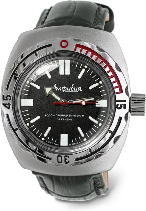 Self-Winding Diver Wrist Watch punish rigorous readjust protective finalize VOSTOK | Amphibia 090916 Automatic 