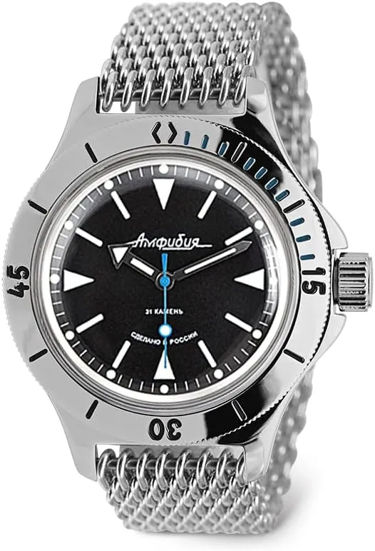 Self-Winding Diver Wrist Watch Vostok | Amphibia behave dune 120512 Automatic 