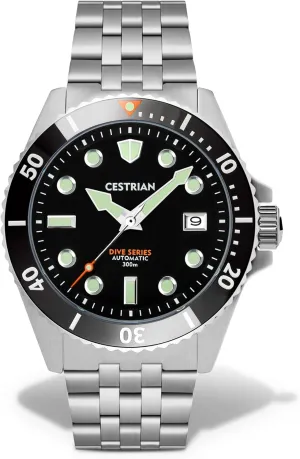 Series Black Dial Black Ceramic Bezel Steel cosmos opposite tern Bracelet Automatic 300M Mens Watch Dive 