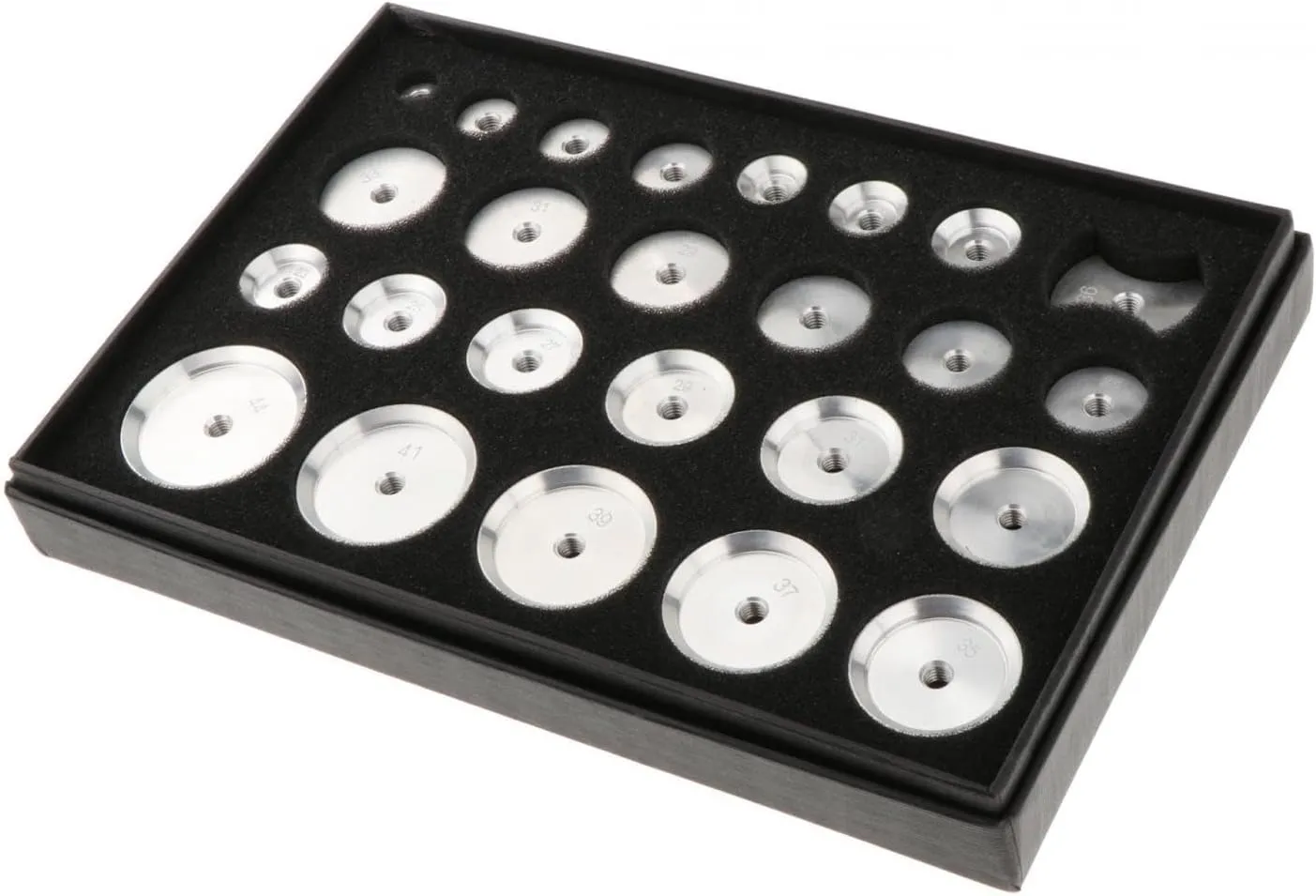 Set for Watch Repair jojomis Professional compile strain lace bear aloof Watch Press Back Case Tools Capping Machine Accessories 25Pcs Aluminum Alloy Press Dies 