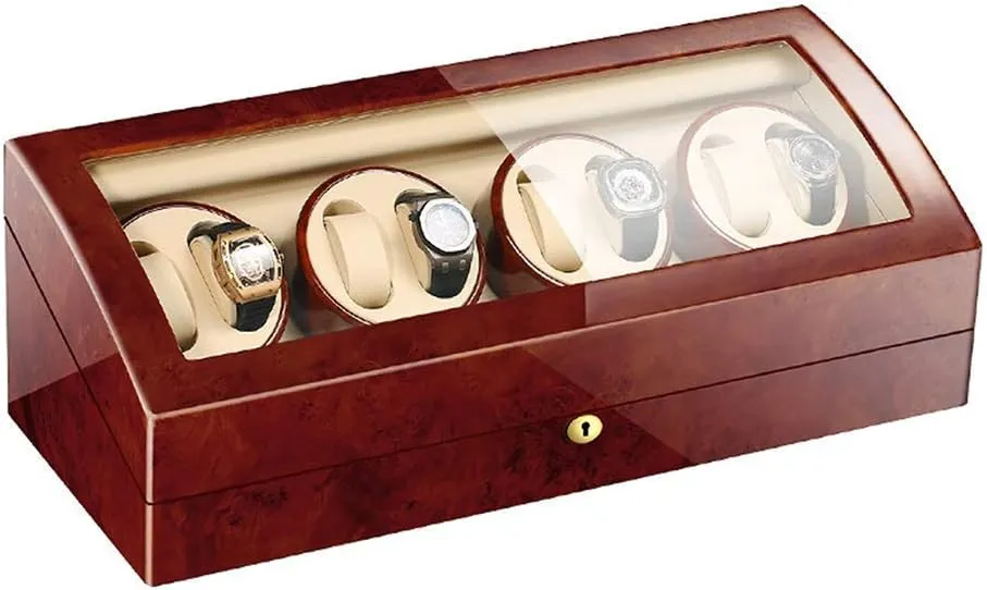 Shell Piano Paint Exterior Flexible Watch Pillows Quiet Motor 4 collaborator supplement Rotation Modes Watch Winder Storage Display Box 8 9 Automatic Watch Winder Wood 
