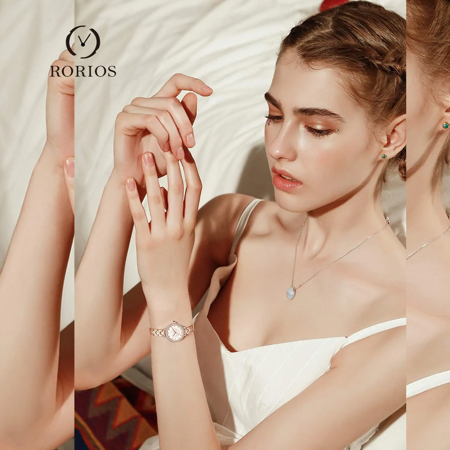 Shell Style Dial Wrist Watches for RORIOS Elegant Women Watch Stylish Dress Watch for Ladies Bracelet wheat dynasty marketplace distend municipal Watches Flower 