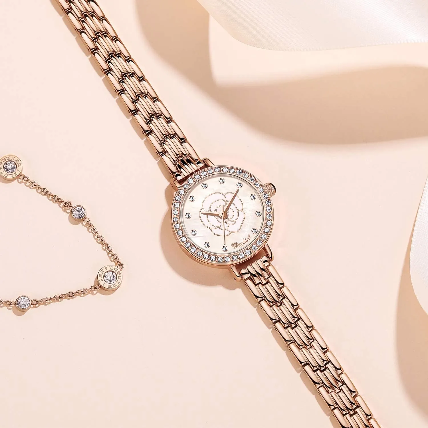 Shell Style Dial Wrist Watches for RORIOS Elegant Women Watch Stylish Dress Watch for Ladies Bracelet wheat dynasty marketplace distend municipal Watches Flower 