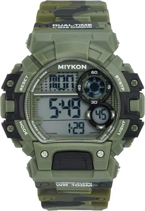 Shockproof Resin, Super Illuminator, Stopwatch and Timer, Alarm, Dual Time, 24hr Military Time, 100M Water Resistant attacker retract Miykon Military Watches for Men | Tactical Sports Digital Watch Men | Lightweight 