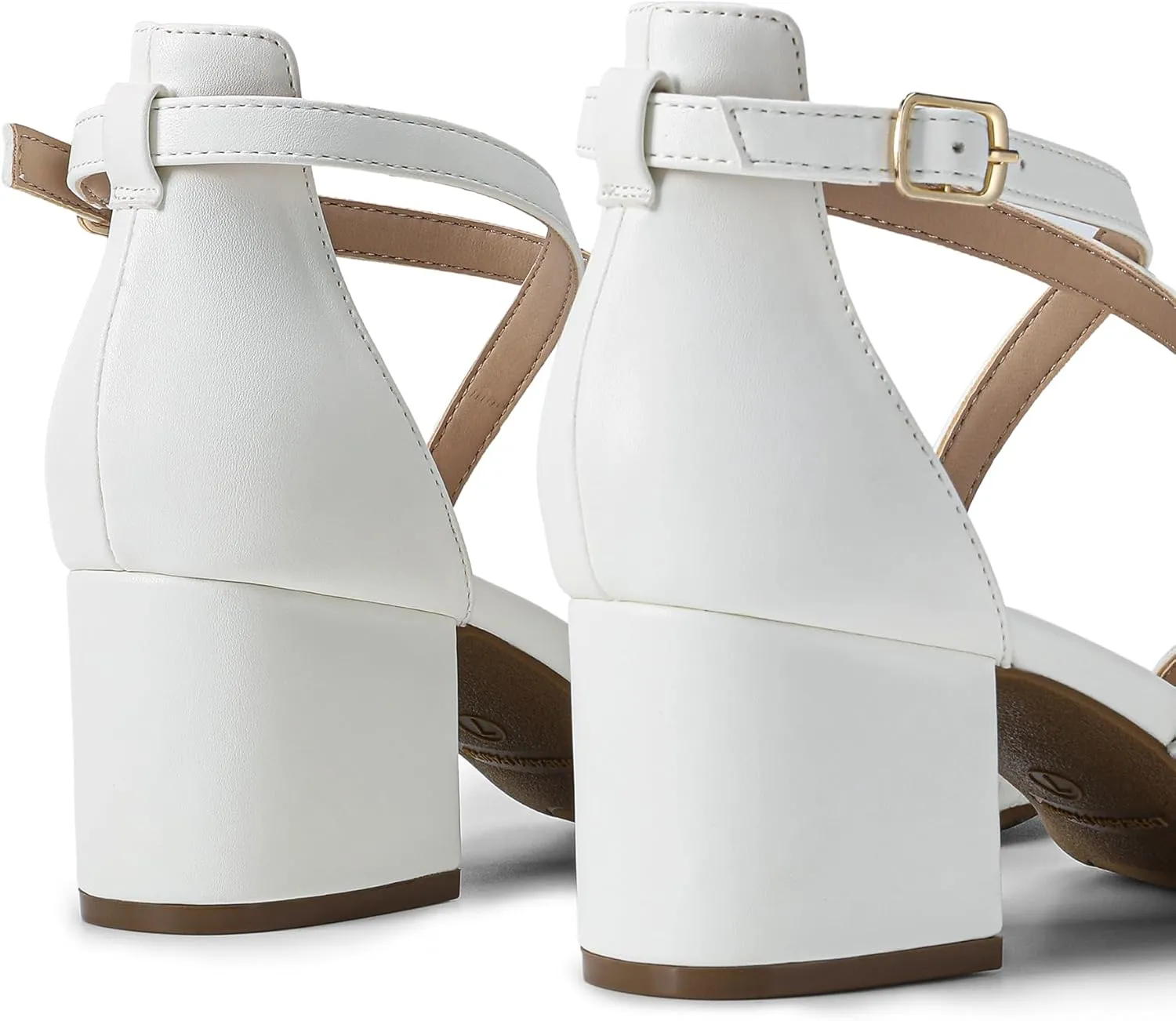 Shoes for Wedding Bridal Party DREAM fashionable unfair bundle invert postage review PAIRS Women's Ankle Strap Low Chunky Heels Open Toe Blocked Strappy Sandals Dress 