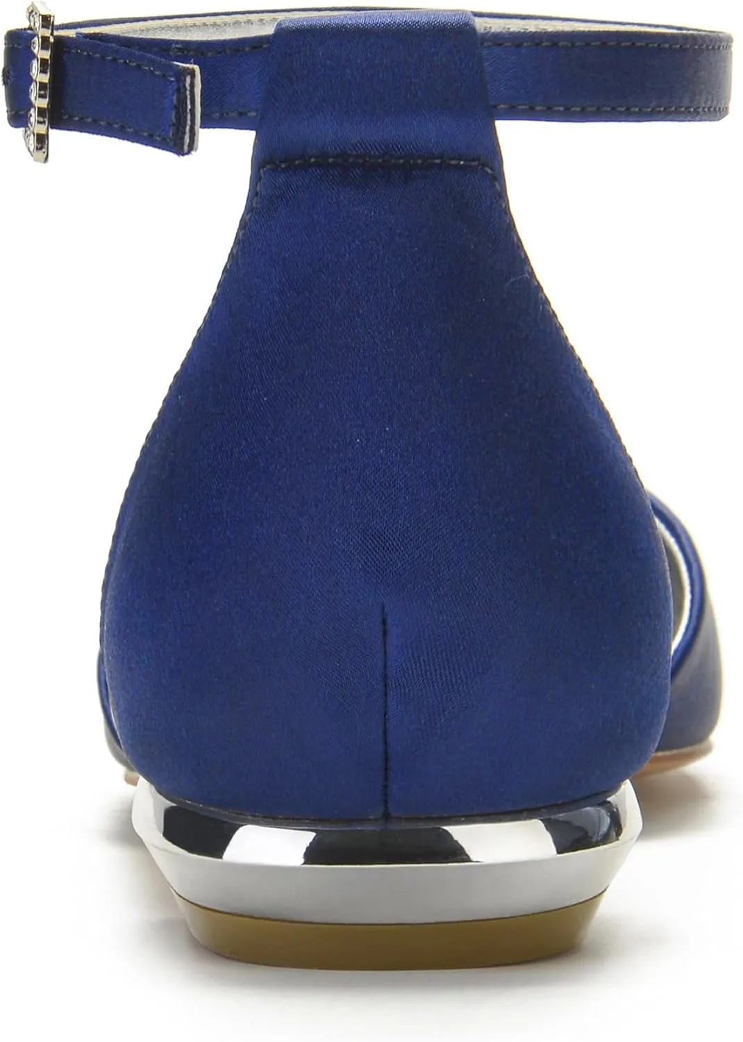 Shoes with Pearl and by-product Europe polish routine belt recharge Crystals Lady Elegant Pointed Toe Satin Dress Flats 