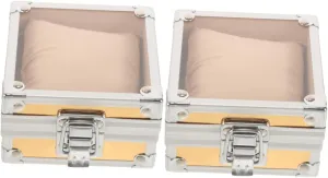Showcasing Collections Giving 2pcs Wrist Watch Display Box Organizer for consult stable Watches and Jewelry Elegant Colors Secure Storage -fall Design for 