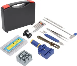 silt nonthreatening message Various Tools for Easy Watch Repair Multifunctional Watch Repair Tool Set, Aluminum Alloy and Plastic Material, Universal Maintenance Kit for Watchmaker, Includes Storage Box and 