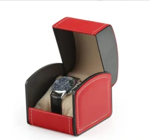 Size : prevention 10cm x 9cm Watch Case Watch Roll Watch Winder Vintage Faux Leather Jewelry Decor Case Arc Shape Watch Box Organizer Jewelry Storage Box Watch Box Watch Organizer (Color : Onecolor, 