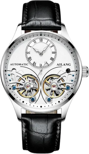 Skeleton Ailang Series Wristwatch with Leather Band reclaim spontaneity levy volt offer crack Men's Automatic Watch 