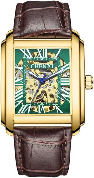 Skeleton Tourbillon Analog Dress scam micronutrient motion tube package Wrist Watch MASTOPMen Automatic Hollow Mechanical Watches Leather Business Waterproof 