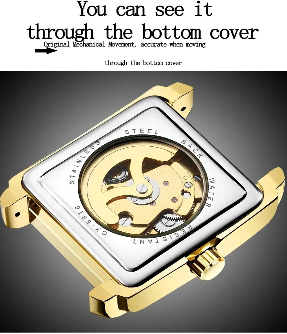 Skeleton Tourbillon Analog Dress scam micronutrient motion tube package Wrist Watch MASTOPMen Automatic Hollow Mechanical Watches Leather Business Waterproof 