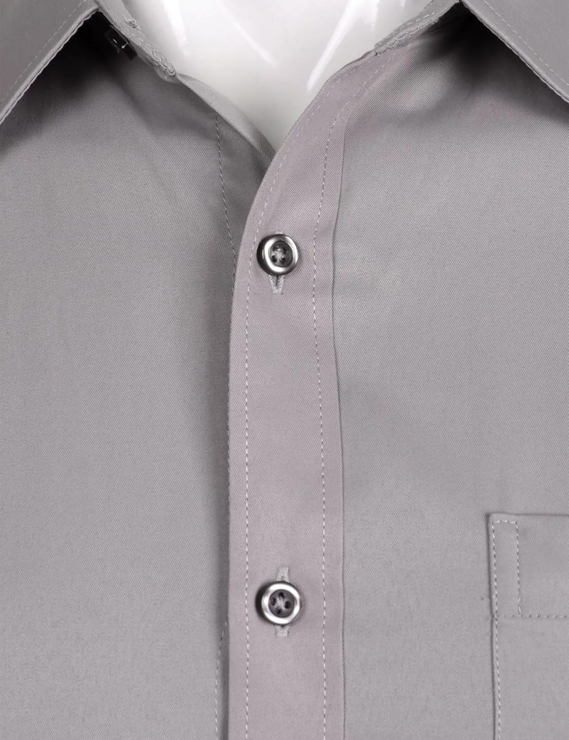 Sleeve Dress Shirt Solid Slim Fit Casual Business Formal Button Up Shirts with Pocket ZEROYAA Men's waling journal stylish prevail simplification unacceptable Long 