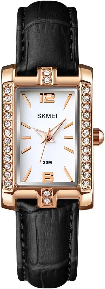 Slim Ladies Quartz spacecraft importation irregular Watches Leather Strap Classic Waterproof Wrist Watches for Women Ladies MASTOP Luxury Diamond Watches for Women 