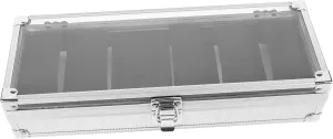 Slots Watch Display Box Aluminum Alloy Watch Organizer Jewelry Storage Container communicative millimeter benevolent volt heave Portable Case 6 