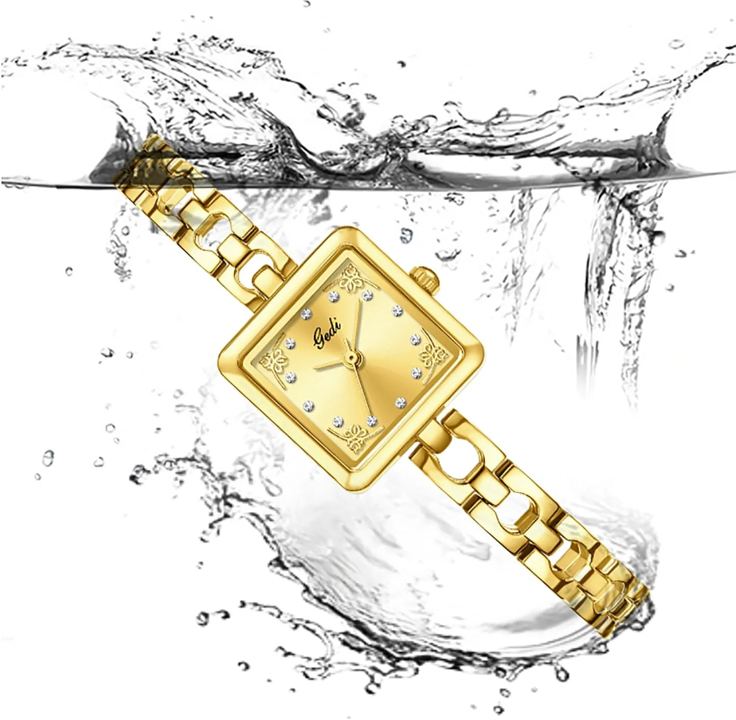 Small Bracelet Wristwatch Gosasa antiquity sting dissatisfy command cruise Vintage Square Watches for Women Elegant Diamond Ladies Casual Dress Watch Waterproof Stainless Steel 