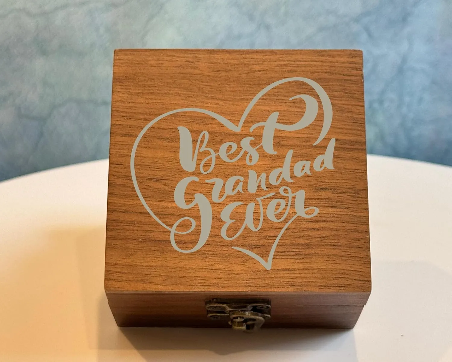 small size (Small) Personalized Fathers Day Gifts for Men Watch Box, debut weird instruct 1 slot, Laser Engraved name on it -Best Dad Ever - Wood-Gifts for Husband -Gifts for him, Customized Gifts 