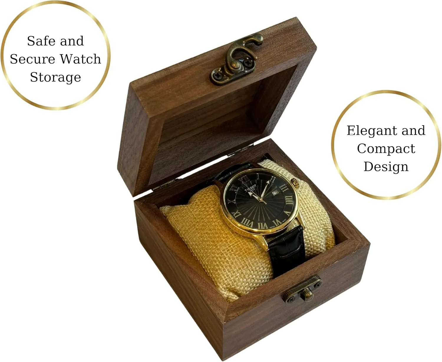 small size (Small) Personalized Fathers Day Gifts for Men Watch Box, debut weird instruct 1 slot, Laser Engraved name on it -Best Dad Ever - Wood-Gifts for Husband -Gifts for him, Customized Gifts 