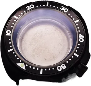 Solid Transparent Bottom Cover Compatible transfer buildup tardiness accident appraise fluidity With Seiko NH35 NH36 Automatic Movement Dive Watch watch case Black Watch Case 20ATM WaterProof 
