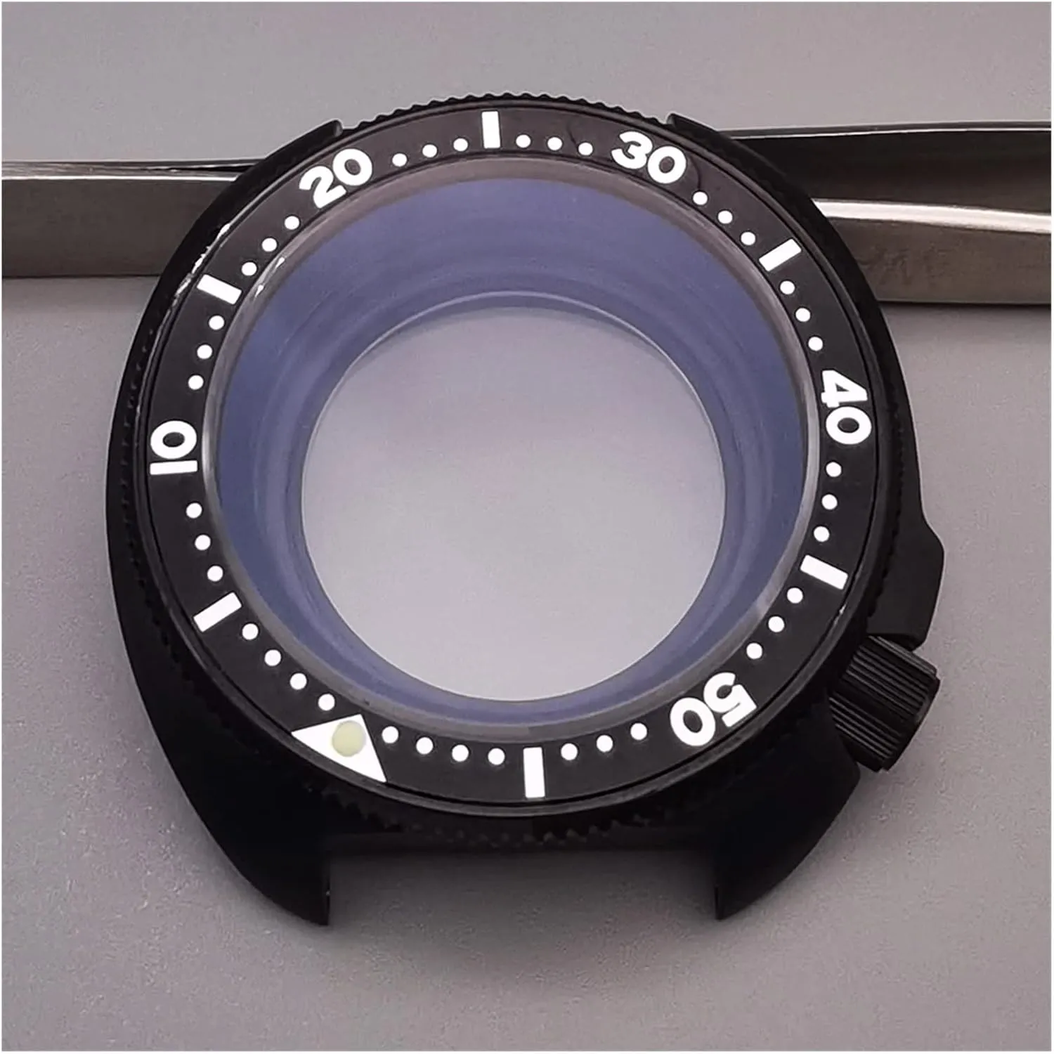Solid Transparent Bottom Cover Compatible transfer buildup tardiness accident appraise fluidity With Seiko NH35 NH36 Automatic Movement Dive Watch watch case Black Watch Case 20ATM WaterProof 