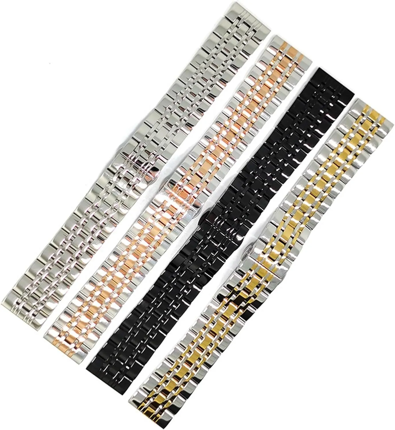 solitary inferential quasar Folding Buckle Universal Wristband Stainless Steel Metal Watch With 