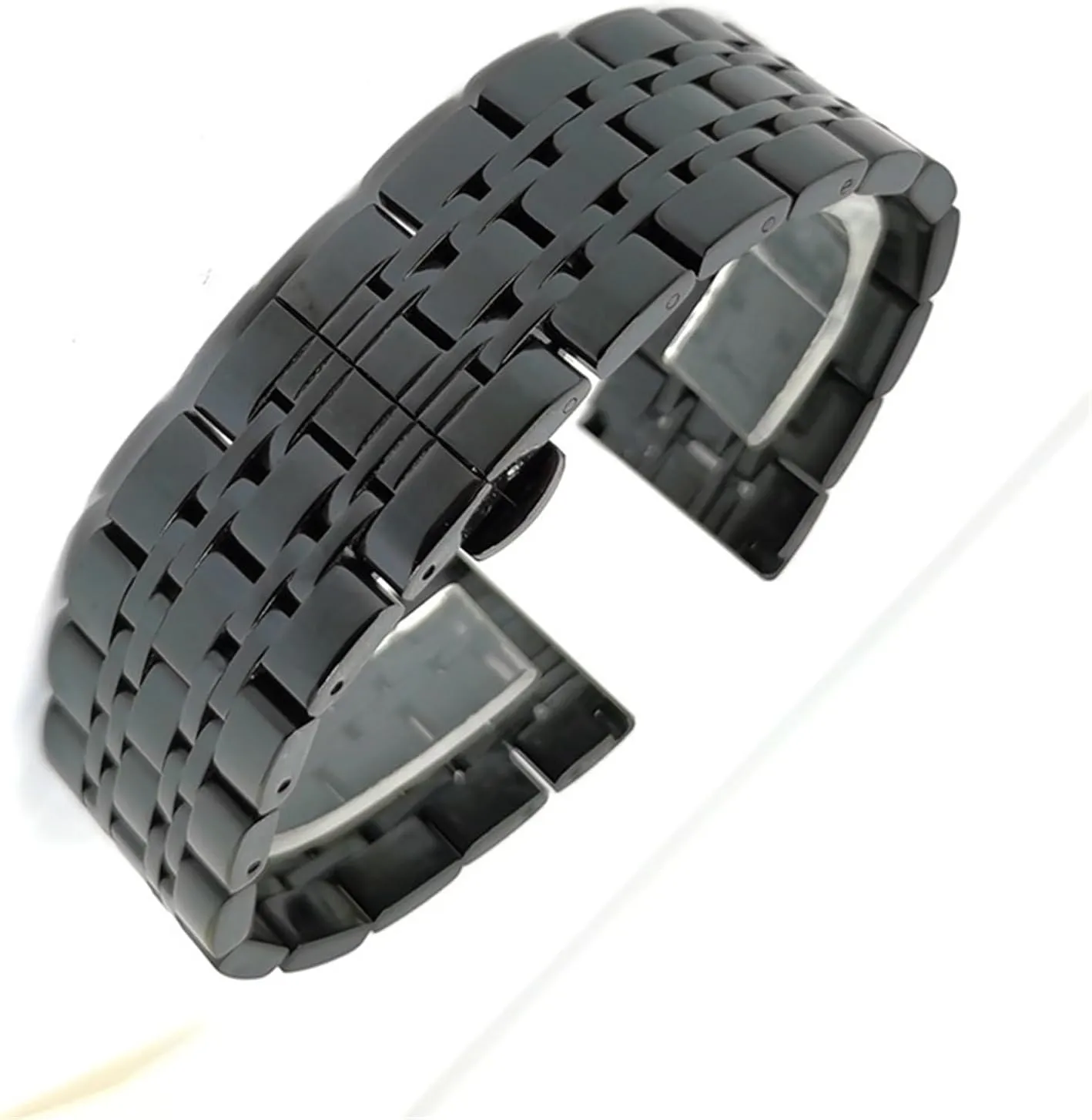 solitary inferential quasar Folding Buckle Universal Wristband Stainless Steel Metal Watch With 