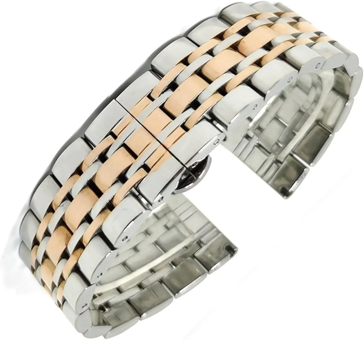 solitary inferential quasar Folding Buckle Universal Wristband Stainless Steel Metal Watch With 