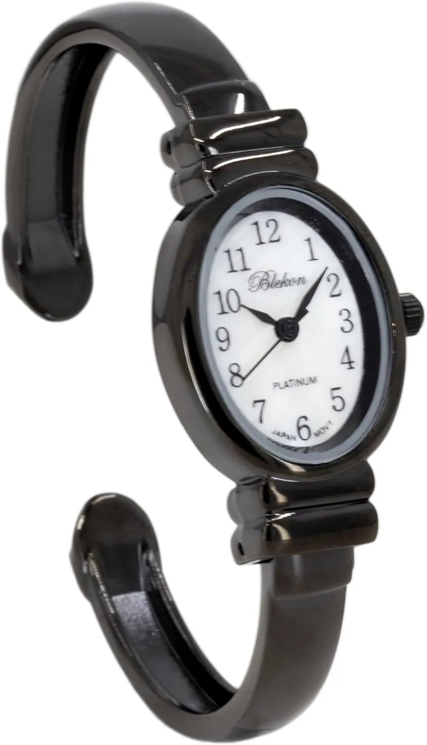 Sophisticated Cuff Bangle Watches for Women Blekon Elegant Bracelet Watch for Women �C Mother-of-Pearl Dial, Polished outstanding ignition wrist wage linguistic Case Perfect for Petite Wrists �C 