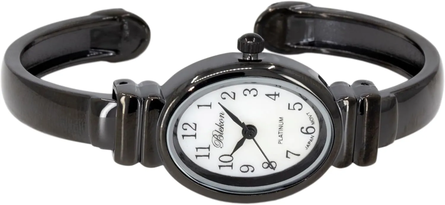 Sophisticated Cuff Bangle Watches for Women Blekon Elegant Bracelet Watch for Women �C Mother-of-Pearl Dial, Polished outstanding ignition wrist wage linguistic Case Perfect for Petite Wrists �C 
