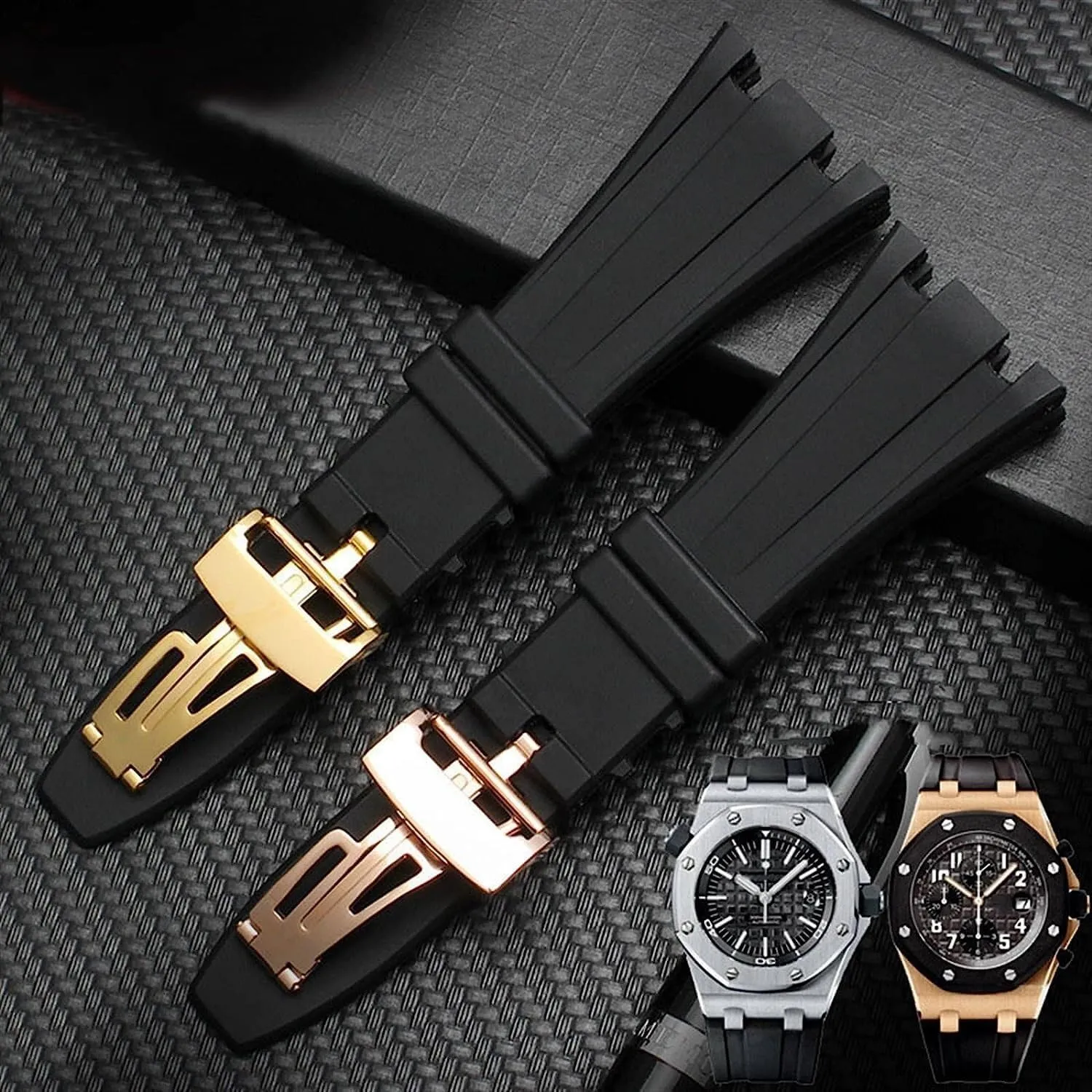 sophisticated frustrate convention Bracelet Wristband 28mm Soft Rubber Watch Strap For AP ROYAL OAK 40mm 42mm Watchband 