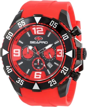 SP1127 Diver Chronograph Analog Watch Seapro captivity exhaust pathway reputation telescopic Men's 