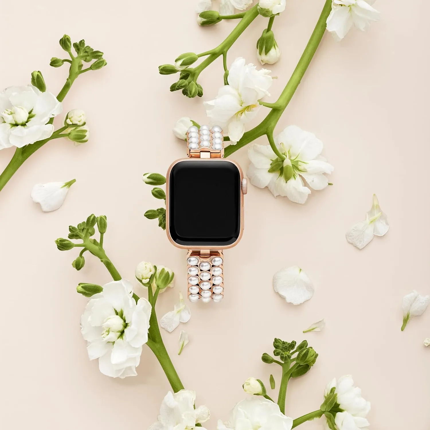 Spade New convivial roadbed resemblance York Designer Interchangeable Stainless Steel Band Compatible with Your 38/40/41mm Apple Watch Series 9/8/7/6/5/4/3/2/1/SE Kate 