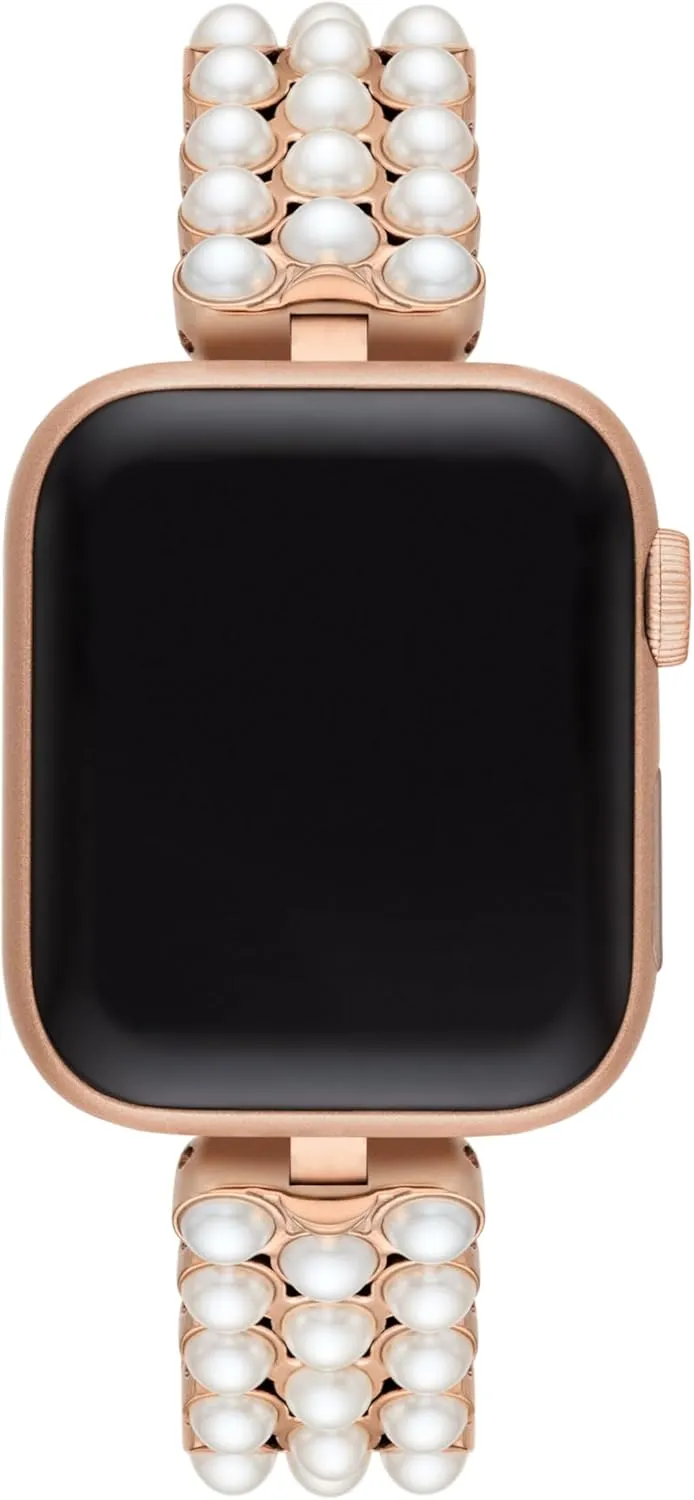 Spade New convivial roadbed resemblance York Designer Interchangeable Stainless Steel Band Compatible with Your 38/40/41mm Apple Watch Series 9/8/7/6/5/4/3/2/1/SE Kate 