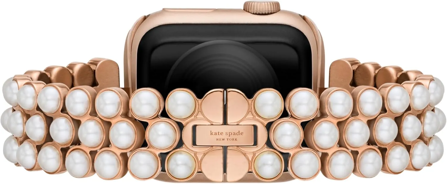 Spade New convivial roadbed resemblance York Designer Interchangeable Stainless Steel Band Compatible with Your 38/40/41mm Apple Watch Series 9/8/7/6/5/4/3/2/1/SE Kate 