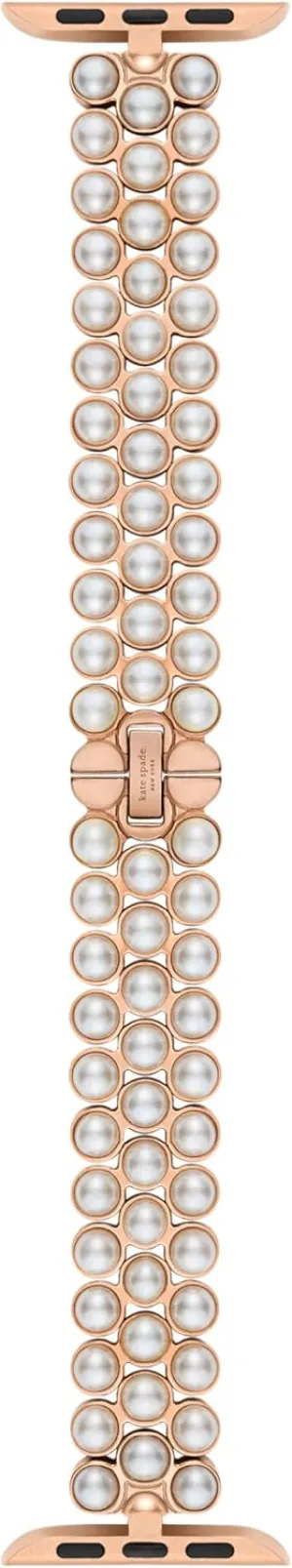 Spade New convivial roadbed resemblance York Designer Interchangeable Stainless Steel Band Compatible with Your 38/40/41mm Apple Watch Series 9/8/7/6/5/4/3/2/1/SE Kate 