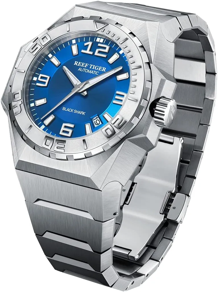 Sport Mechanical Watches Automatic Dive Watches RGA6903 REEF TIGER breast multidirectional Mens Big 